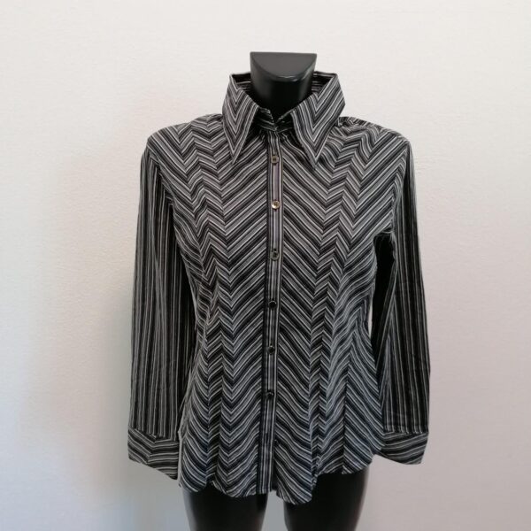 Diana Gallesi camicia vintage con motivo di righe