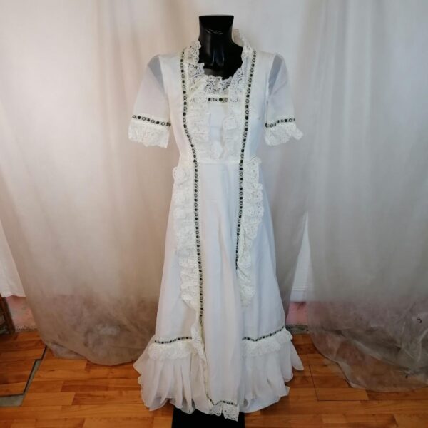 Abito da sposa profili verdi