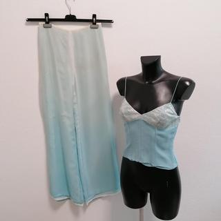 Carlo Pignatelli completo top e pantalone in seta