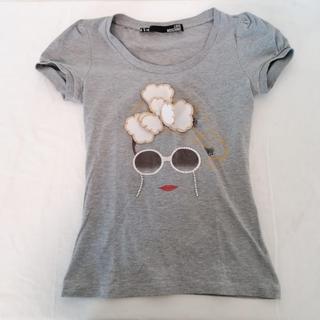 Love Moschino maglietta t-shirt grigia