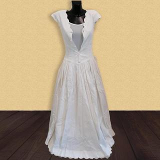 Abito da sposa sartoriale, in cotone cannettato, s