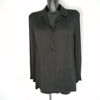 Iceberg camicia nera elegante con due bottoni