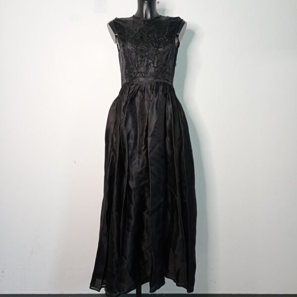 Abito elegante designer in organza di seta