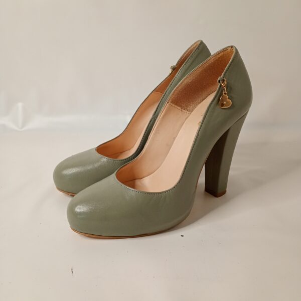 Decollete Liu Jo in pelle verde salvia